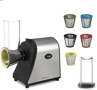 Sukani Professional electric slicer 6 in 1 1000 W, single -controlled electric cheese grater, with 5 free accessories, electric cheese grater for fruits and vegetables.. DIAYTAR NIGERIA brings quality products to every corner of Nigeria at prices everyone can afford.