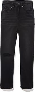 Jean Boyfriend for women from the 90s, Jean Torn High Size U-3437-3649-080.. DIAYTAR NIGERIA: Where affordability and variety meet with convenient delivery within 8 days.