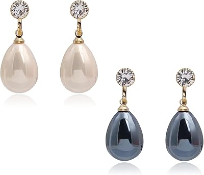 Set of hanging earrings in Sterling 925 hypoallergenic with fresh water pearls for women and girls, mm, silver, without precious stones.. Make shopping fun and stress-free with DIAYTAR Nigeria.