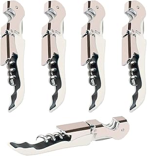 Barman corkscrew, Makingtec server corkscrew, robust chromed bartender corkscrew, Boisson with professional capsule, lot of 4 server and bartender, black bottle, black bottle, black bottle.. DIAYTAR NIGERIA puts thousands of products at your fingertips with affordable prices and delivery within a week.