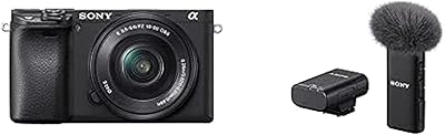 Camera without Sony ALPHA A6400 mirror with 16-50 mm lens and SONY ECM-W2BT Wireless VLOG MICROPHONE with Bluetooth connection.. DIAYTAR NIGERIA brings retail convenience to your screen with affordable prices and dependable shipping.