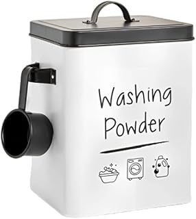 Laundry container, laundry storage pot with hermetic lid and spoon handle, tablets, capsules, laundry storage box.. Click, pay, receive — DIAYTAR Nigeria makes online shopping seamless.