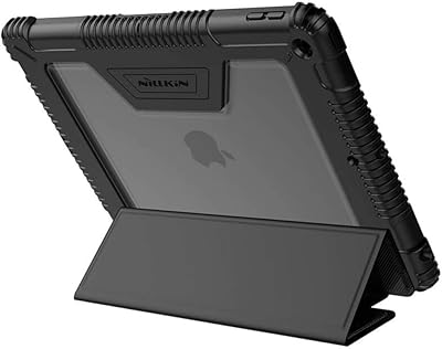 NILLKIN IPA12-NL-BL-B Complete Protective Cover in faux leather with Apple Pencil support for iPad 10.2 inch (2019)-Black.. DIAYTAR NIGERIA: Connecting Nigerians with affordable products through our expansive e-commerce platform.