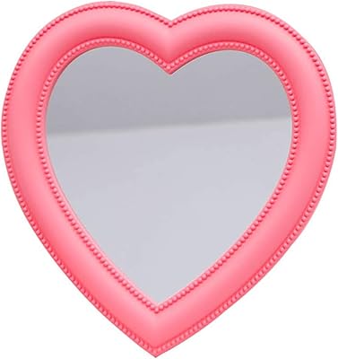 Makeup mirror in the shape of a heart ABC binary cosmetic mirror wall for desk and bedroom.. DIAYTAR NIGERIA delivers satisfaction with every purchase through our affordable and reliable service.