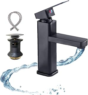Matter black bathroom sink mixer with retractable shit and Bellatm - Hot and cold modern water tap for kitchen and bathroom.. DIAYTAR NIGERIA brings the market to your screen with thousands of affordable products delivered to your door.