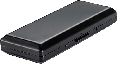 Elegant simple and elegant metal cigarette case that can contain 10 100 mm cigarettes (black).. Looking for quality and speed? You’ll find both at DIAYTAR Nigeria.