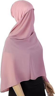 Instant hijab in silk muslin with under cover, elegant headgear in solid silk muslin under scarf hats.. Shop smart with DIAYTAR NIGERIA, offering a vast product range delivered to your doorstep within a week.