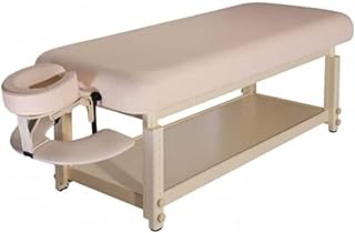 Master Archer S32 flat massage bed, beauty salon bed, therapeutic bed, fixed massage table, robust wooden bed, beige beige.. DIAYTAR NIGERIA: Where every search yields affordable results delivered promptly to your door.