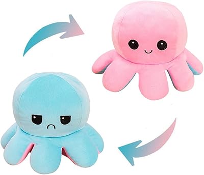 Akod reversible puffed doll with a nice plush animal motif, gift voucher for your children or friends, little blue + little pink.. DIAYTAR NIGERIA transforms online retail with unbeatable prices and consistent delivery timeframes.
