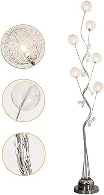 Crystal floor lamp, luminous lamp for living room, curved lamp, silver branch floor lamp, 55 inch.. DIAYTAR NIGERIA brings quality products to every corner of Nigeria at prices everyone can afford.