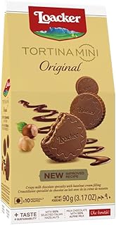 Set of mini chocolates tortina loacker original with hazelnut cream, 90 g.. DIAYTAR NIGERIA delivers more than products - we deliver affordable solutions within the week.