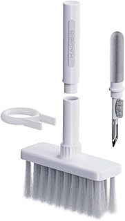 Huggie 5 in 1 multifunctional huggie keyboard cleaning brush to clean the computer, corners, spaces and remove the keys. Multiple computer brushes, laptop, AirPods Pro headphones and camera lenses (gray).. DIAYTAR NIGERIA: Your trusted partner for affordable online shopping with reliable delivery timeframes.