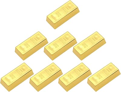 Toyvian magnetic toys for children 8 pieces in imitation treasure alloy gift box in golden brick brick shiny gift boxes gold.. Shop confidently with DIAYTAR NIGERIA, offering affordable prices and reliable delivery within a week.