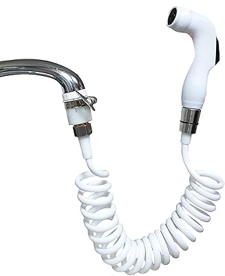Pure Pro - Portable shattaf - Extensible spiral hose up to 2 meters - Traveler shower sprayer (model 2).. Shop efficiently with DIAYTAR NIGERIA, offering thousands of products at unbeatable prices delivered promptly.