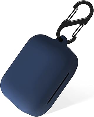 Silicone protection case with keychain compatible with OnePlus Buds Pro 2 (Marine).. Experience budget-friendly shopping at DIAYTAR NIGERIA, Nigeria's premier online marketplace with quick delivery.