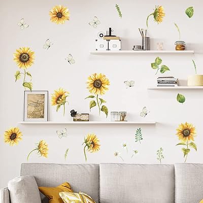 Fanquare Sunflowers Wall Stickers Yellow Flower Flower Flower Wall Stickers DIY Decor For Baby Baby Room Sleep Decoration Decoration.. Find everything you need at prices you'll love with DIAYTAR NIGERIA's comprehensive e-commerce platform.
