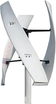 Wind turbine generator, vertical wind generator 4000W 12V 24V 48V three -phase domestic use with controller (white).. With DIAYTAR Nigeria, your wishlist becomes reality, fast.