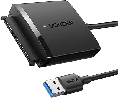 Ugreen SATA hard drive adapter to USB 3.0, SSD clone to 2.5 -inch hard drive, supports UASP, compatible with Samsung 860 EVO, Crucial MX500/MX300 WD Blue Kingston Sandisk, PlayStation 4 Cable.. Get what you need, when you need it — DIAYTAR Nigeria delivers fast.