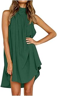 JQAM VO DOMMENTS FOR WOMEN, SUMMER, SUCHERS WITHOUT, Ample, United Color, pleated, Mini Beach Dress (Color: Military green, Size: L).. DIAYTAR NIGERIA combines affordability with convenience, delivering your purchases within 5-8 days.
