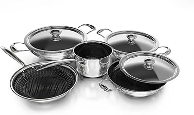 Triple thickness stainless stainless steel nest delisi dthks8p, 8 parts.. Shop efficiently with DIAYTAR NIGERIA, offering thousands of products at unbeatable prices delivered promptly.