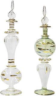 Pack of 2 Egyptian glass essentials handcrafted in Egypt to keep your scents and essential oils 22-23 cm.. Every order, every item — DIAYTAR Nigeria delivers fast and reliably.