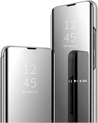 Samsung Galaxy Note 10 Lite / A81 Transparent Clear Case Flip Kickstand Cover Full Antichoc Electrolytic Cover Smart Mirror Stand Silver Silver Absorption.. DIAYTAR NIGERIA connects you with thousands of products at competitive prices, delivered within a week.