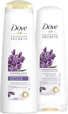 Shampoo and Post-Shampoo of thickening routine Dove with lavender 400 ml + 320 ml.. Everything you need is just a click away with DIAYTAR Nigeria — shop now and receive your order in days.