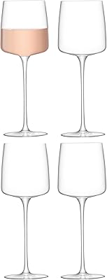 Set of transparent wine glasses LSA International Metropolitan 350 ml, 350 ml, washable in the dishwasher, frosted glass, MW02.. DIAYTAR NIGERIA revolutionizes access to quality products with affordable prices and dependable shipping.