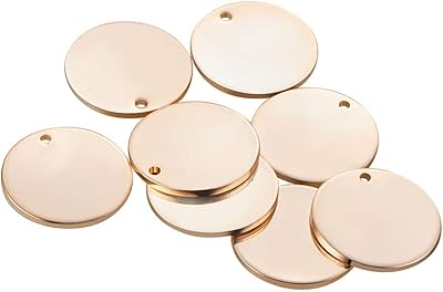 6pcs Virgin stamping sets filled with 14 carat white gold for bracelet.. Experience the power of choice with DIAYTAR NIGERIA's extensive catalog and reliable delivery service.