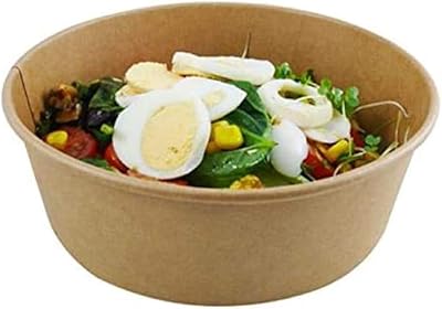 Ecological disposable salad bowl in kraft, brown soup bowl with lid - 1000 ml - 50 pieces... Your comprehensive marketplace awaits at DIAYTAR NIGERIA with affordable prices and reliable delivery times.