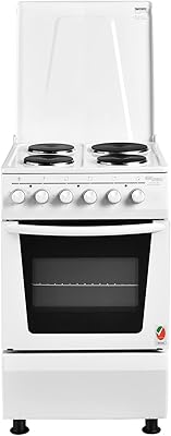 Super General Electric Steel Food 4 Heating Plates, Date, Roasting electric oven with Pushing and Thermostat buttons, White, 50 x 50 x 85 cm, SGC-5041-BS, 1 year warranty.. Join millions of satisfied shoppers using DIAYTAR Nigeria every day.