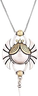 Cleopatra collar with pendant scarab of voila, silver color, medium size, 8905124073232, medium, brass, without stones.. DIAYTAR NIGERIA stands as your affordable shopping ally with nationwide delivery in just 5-8 days.