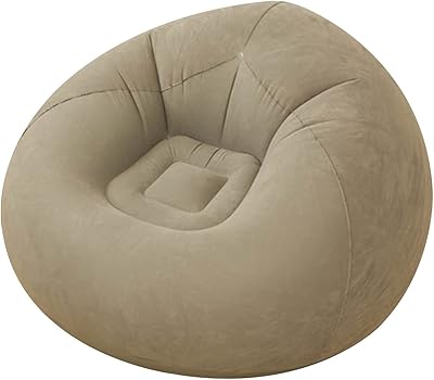 Zencog Sofa Living Room Pouf Inflatable Inflatable Armchair Washable Outdoor Sofa Ultra Sweet Folding Home Decoration Comfortable (Color: Coffee).. Experience shopping freedom with DIAYTAR NIGERIA's vast selection and dependable nationwide shipping.