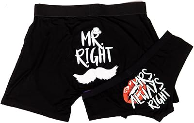 Warriors & Scholars W&S Assorted underwear for couples-matching underwear for couples, boxers, mr & mrs Right.. Your trusted marketplace, DIAYTAR NIGERIA offers comprehensive selection with budget-friendly delivery.