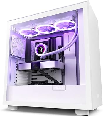 NZXT H7 - CM -H71BW -01 - Middle Tower ATX housing - USB Port Type C on the front - Quick -cleared tempered glass side panel - Vertical GPU support - Integrated RVB lighting - White.. Save more, wait less — DIAYTAR Nigeria delivers faster than ever.