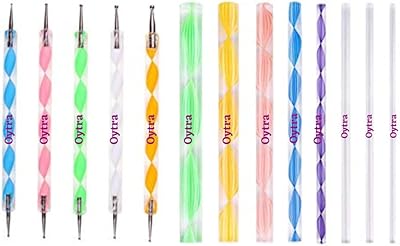 Set of 13 pieces oitra mandala and acrylic points, embodiment pen for pottery, ceramics and polymer clay (multicolored).. DIAYTAR Nigeria offers great deals, a huge product variety, and delivery in under a week.