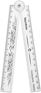 Folding rule with liquid row 30 cm for school stationery (transparent).. DIAYTAR NIGERIA brings a world of products to your fingertips with affordable prices and quick delivery.
