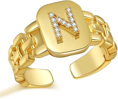 2021 popular styles adjustable crystal gold initial letter bold ring open ring.. Experience hassle-free shopping with DIAYTAR NIGERIA's user-friendly platform and prompt delivery service.