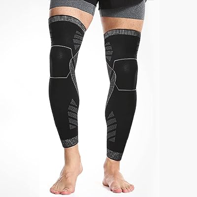 Complete leg compression orthosis, kneeworms, relieves knee pain, muscle pain, leg protection, knee support for women and men, for running, basketball, weightlifting, sport, 1 pair (xl).. Experience the power of choice with DIAYTAR NIGERIA's vast catalog and affordable 5-8 day delivery.