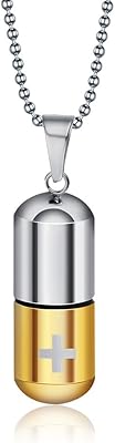 Vnox Jewelry stainless steel pendant necklace with drug capsule pendant, multicolored option, not applicable, na na.. Shop with confidence at DIAYTAR NIGERIA, offering extensive product variety with nationwide delivery.
