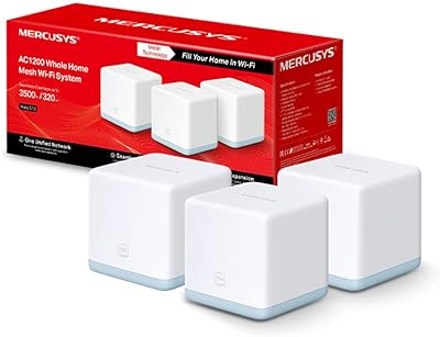 Maillé Wi-Fi system for the whole house Mercusis Halo S12 S1200 MBPS (router/extension/booster Wi-Fi with seamless, coverage up to 3,000 square feet, parental control, easy configuration).. Enjoy stress-free shopping with affordable prices on DIAYTAR Nigeria.