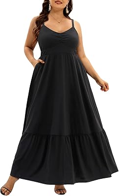 Large long summer dress for women with belt with spaghetti and relaxed spaghetti straps.. DIAYTAR NIGERIA: Where affordability and variety come together with nationwide 5-8 day delivery.