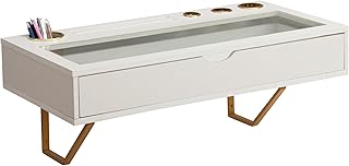 Al-Yamordin floating shelf with drawer, bathroom floating drawer, wall office, sliding drawer, 31 inch surface, floating wall office, suspended desk, white.. DIAYTAR NIGERIA: Bringing quality products to every Nigerian home at prices everyone can afford.