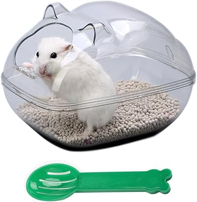Sandbath enclosures for hamster newstyle, transparent toilets with shovel, hamster bathtub, habitat decor for small animals, dwarf tank, small animals, accessories for hamster cage.. Enjoy effortless shopping and speedy delivery with DIAYTAR Nigeria.