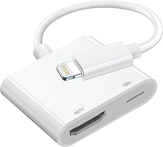 Lightning to HDMI adapter, 1080p digital synchronization display converter with charging port compatible with iPhone 12/11/XS/XR/X/8 and iPad on TV/HD monitor/projector supporting all iOS devices.. Experience the ease of one-stop shopping with DIAYTAR NIGERIA's diverse catalog and nationwide delivery.