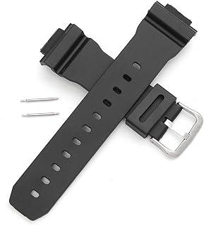 Higherbee replacement watch bracelet for Casio G-Shock DW-6900 watch in silicone rubber with needle.. Shop with confidence at DIAYTAR NIGERIA, where affordability meets reliability in less than 8 days.
