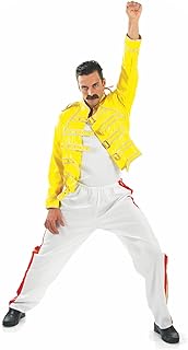 Rock Star Fun Shack disguise from the 80s for men, yellow, 80s dress, available in medium size and large XL.. Unlock access to a wide range of products with DIAYTAR NIGERIA's affordable e-commerce platform.