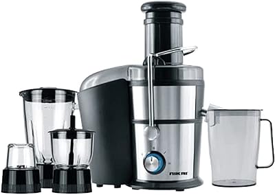 Culinary robot 4 in 1 nikai 800 W - mixer with 2 speed settings, delivered with 2 years warranty, NFP881G - Black and silver.. Experience retail therapy without the financial stress at DIAYTAR NIGERIA's budget-friendly marketplace.
