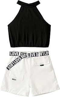 CROP TOP GRENCH CONSIDERY Consisting of a short short of fine shorts with motif.. A world of products at your fingertips — thanks to DIAYTAR Nigeria.