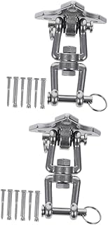 YarNOW 2 sets of hooks for hammock, swing accessories, metal hanger, outdoor hammock, chair with support, swivel swing, wear resistant, durable fixing hook, swing supply, swinging hanger.. Shop without boundaries at DIAYTAR NIGERIA, offering extensive variety at prices you'll appreciate.